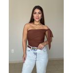 Blusa Julia de Nó Castanho