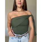 Blusa Julia de Nó Verde Militar