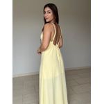 Vestido Veronica Amarelo Manteiga