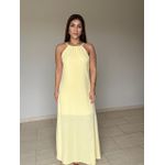 Vestido Veronica Amarelo Manteiga