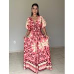 Vestido Rita Estampado Rosa