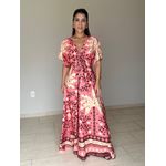 Vestido Rita Estampado Rosa