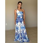 Vestido Serena Estampado Azul