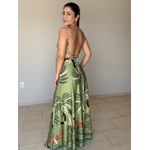 Vestido Bruna Estampado Verde