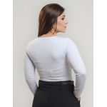 Body Simara Manga Longa Off White