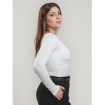 Blusa Rafa Nula Manga Branca