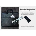 Maleta de Paramentação Maçônica PRETA - COURO LEGÍTIMO