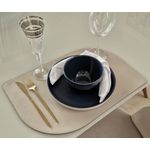 Jogo Americano Folha + Porta Copos - Kit Com 6 - Cor: Aveia