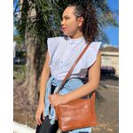 Bolsa Feminina Lu - Terracota - COURO LEGÍTIMO