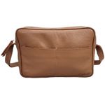 Bolsa Feminina Lu - Camel - COURO LEGÍTIMO