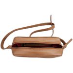 Bolsa Feminina Lu - Camel - COURO LEGÍTIMO