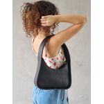 Bolsa Lua - Preta - COURO LEGÍTIMO