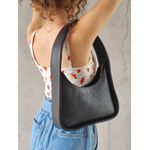 Bolsa Lua - Preta - COURO LEGÍTIMO