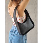 Bolsa Lua - Preta - COURO LEGÍTIMO