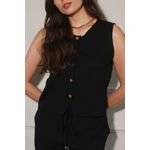 Colete Tricot Modal - Preto