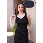 Cropped Lurex - Preto