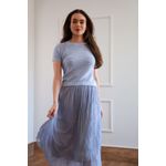 Blusa Tricot Manguinha - Azul
