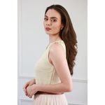 Regata Tricot Fios - Manteiga