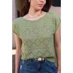 Blusa Tricot Ponto -Oliva