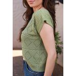 Blusa Tricot Ponto -Oliva