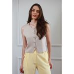 Colete Tricot Modal - Castor