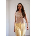 Colete Tricot Modal - Castor