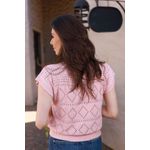 Blusa Tricot Ponto - Rosa