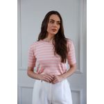 Blusa Tricot Listras - Rosa