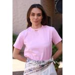 T Shirt Algodão - Rosa
