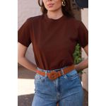T Shirt Algodão - Marrom