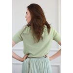 Blusa Tricot decote V - Verde