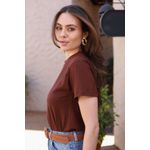 T Shirt Algodão - Marrom
