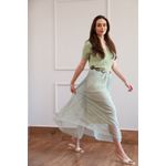 Blusa Tricot decote V - Verde