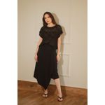 Blusa Tricot Pontos - Preto