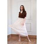 Blusa Tricot Dec V - Marrom