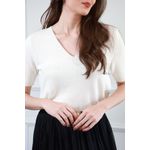Blusa Tricot Dec V - Off White