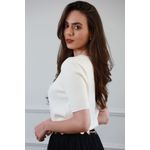 Blusa Tricot Dec V - Off White