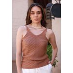 Regata Tricot Color - Caramelo