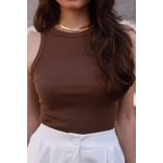 Regata Canelado - Marrom