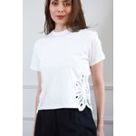 T Shirt Renda - Branco