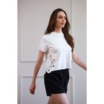 T Shirt Renda - Branco