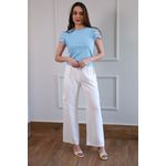 Blusa Manga Laise - Azul