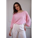 Blusa Tricot Ampla - Rosa