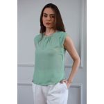 Blusa Detalhe Manga - Verde