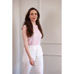 Blusa Detalhe Manga - Rosa