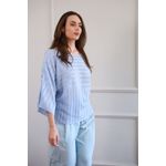 Blusa Tricot Ampla - Azul