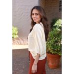 Blusa Tricot Ampla - Manteiga