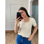 Blusa Decote - Off White