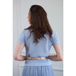 Blusa Tricot Manguinha - Azul