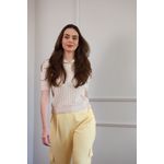 Blusa Tricot Polo - Bege